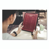 EXCELLO GLOBAL PRODUCTS SPLSMENU21PK Menu Holder For 8.5 x 11 Menus, Portrait Orientation, 9.3 x 11.9 Holder, Clear/Black/Gold