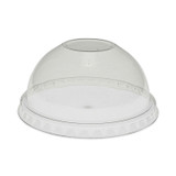 PACTIV EVERGREEN CORPORATION YPDL20CNH EarthChoice Strawless RPET Lid, Dome Lid, Fits 9 oz to 20 oz "A" Cups, Plastic, Clear, 900/Carton
