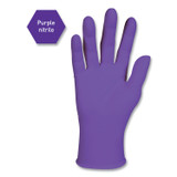 KIMBERLY-CLARK PROFESSIONAL Kimtech™ 55081 PURPLE NITRILE Exam Gloves, Powder-Free, Small, 6 mil Thick, 9.5" Long, Purple, 100/Box