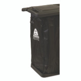 NEXSTEP COMMERCIAL PRODUCTS 96980 Premier Janitor Cart, 2 Shelves, Plastic, 18.25 x 44.5 x 38, Black