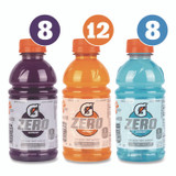 PEPSICO Gatorade® 22002527 Zero Variety Pack, Assorted Flavors, 12 oz Bottle, 28/Carton