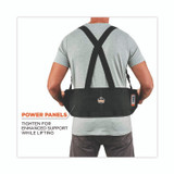 TENACIOUS HOLDINGS, INC. ergodyne® 11091 ProFlex 1650 Economy Elastic Back Support Brace, X-Small, 20" to 25" Waist, Black