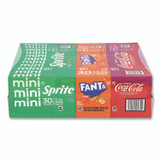 COCA-COLA 60004171 Soda Mini Variety and Cheez-It Combo Pack, (30) 7.5 oz Cans Assorted Flavors, (45) 1.5 oz Pouch Original Cheez-It/Bundle