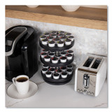 EMS MIND READER LLC PODSUS45BLK Anchor Collection 3-Tier Single Serve Pod Carousel Countertop Organizer, 9.5 x 9.5 x 11.75, Black