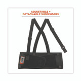 TENACIOUS HOLDINGS, INC. ergodyne® 11098 ProFlex 1650 Economy Elastic Back Support Brace, 4X-Large, 52" to 58" Waist, Black