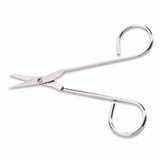 FIRST AID ONLY, INC. 813161 First Aid Scissors, 4.5" Long, Straight Nickel Handle
