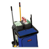 RUBBERMAID COMMERCIAL PROD. FG9T8200BLA Heavy-Duty Cleaning Cart Caddy, 10 qt, Black, 6/Carton