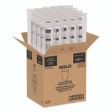 DART SOLO® 370RCPLANET Recycled Content PCF Paper Hot Cups, ProPlanet Seal, 10 oz, White/Blue, 1,000/Carton
