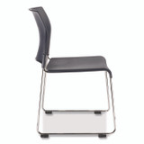 NATIONAL PUBLIC SEATING NPS® 880411044 8800 Series Cafetorium Plastic Stack Chair, Supports Up to 500 lb, 18" Seat Height, Blue Seat/Back, Chrome Base, 4/Pack