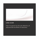 PROTECTIVE INDUSTRIAL PRODUCTS INC Bouton® 250000000 Zenon Z11sm Rimless Safety Glasses with Anti-Scratch Coating, Black Flexible-Plastic Frame, Clear Polycarbonate Lens