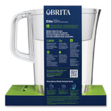 CLOROX SALES CO. Brita® 50688CT Tahoe Water Pitcher with Elite Filter, 10 Cups, Bright White, 2/Carton
