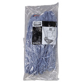 RUBBERMAID COMMERCIAL PROD. F51612BLUCT Cotton/Synthetic Cut-End Blend Mop Head, 16 oz, 1" Band, Blue, 12/Carton