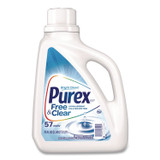 PUREX 2420006040CT Free and Clear Liquid HE Laundry Detergent, Unscented, 75 oz Bottle, 6/Carton