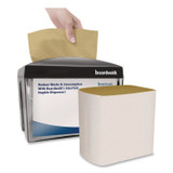 BOARDWALK 6000INTK Interfold Napkins, 1-Ply, 8.8 x 6.3, Kraft, 500/Pack, 12 Packs/Carton