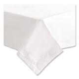 HOFFMASTER 210046 Tissue/Poly Tablecovers, 54" x 54", White, 50/Carton