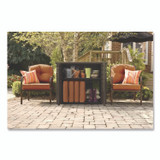 RUBBERMAID 1889849 Bridgeport Storage Cabinet, 16.44 cu ft, 4 ft x 2 ft x 3 ft, Black Oak