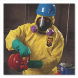 SMITH AND WESSON KleenGuard™ 00685 A70 Chemical Spray Protection Coveralls, Elastic Wrists, Ankles, Hood and Boots, 2X-Large, Yellow, 12/Carton