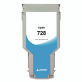 CLOVER IMAGING GROUP WH728C Compatible Cyan Ink, Replacement for 728 (F9K17A), 300 mL
