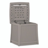 SUNCAST CORPORATION BMDB1310DG Elements End Table with Storage, Square, 18.75w x 18.75d x 18h, Dove Gray Top, Dove Gray Base
