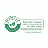 DART 80FBRHT1 Compostable Molded Fiber Hinged Trays, ProPlanet Seal, 8.65 x 7.94 x 2.98, Natural, 200/Carton