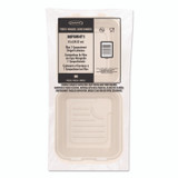 DART 80FBRHT1 Compostable Molded Fiber Hinged Trays, ProPlanet Seal, 8.65 x 7.94 x 2.98, Natural, 200/Carton