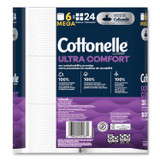 KIMBERLY CLARK Cottonelle® 55707 Ultra ComfortCare Toilet Paper, Soft Tissue, Septic Safe, 2-Ply, White, 284 Sheets/Roll, 6 Rolls/Pack, 36 Rolls/Carton