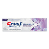 PROCTER & GAMBLE Crest® 06623 3D White Brilliance Advanced Whitening Technology + Advanced Stain Protection Toothpaste, 0.85 oz Tube, 72/Carton