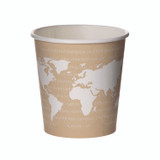 ECO-PRODUCTS,INC. EP-BHC4-WA WorldArt Hot Cups, 4 oz, Paper, Tan, 1,000/Carton