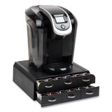EMS MIND READER LLC TRY6PCBLK 2-Tier 6-Drawer Single Serve Coffee Pod Drawer, 14 x 12.25 x 4.75, Black