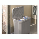 SUNCAST CORPORATION BMBX300 Salt Box, 28 gal, 23.75 x 15.75 x 23.75. Dove Gray