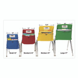 VICTOR TECHNOLOGY LLC 10101 Elastic-Back Seat Sack for Chairs 12" to 17" Wide, 11 x 15.5 x 14, Fabric, Red