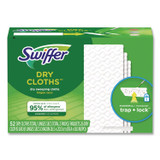 PROCTER & GAMBLE Swiffer® 81216 Dry Refill Cloths, 10.4 x 8, White, 52/Box, 3 Boxes/Carton