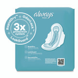PROCTER & GAMBLE Always® 03368 Maxi Long Super Daytime Pad with Wings, Size 2, Super Absorbency, 18/Pack, 8 Packs/Carton