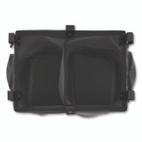 SUNCAST CORPORATION Commercial® HKCBAG02D Divided Bag for Suncast Commercial Full-Size and Compact-Size Housekeeping Carts, 25.4 gal, 15.6" x 12.52" x 29.95", Black