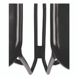 NATIONAL PUBLIC SEATING NPS® 850CL4 850 Series Multi-Purpose Ultra Compact Stack Chair, Supports Up to 300 lbs, 17" Seat Height, Black Seat/Back/Base, 4/Pack