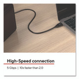 STAPLES BRANDS GROUP TECH ST62442 USB-A to USB-A 3.0 Cable, 6 ft, Black