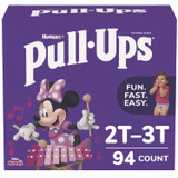 KIMBERLY CLARK Huggies® 45268 Pull-Ups Learning Designs Potty Training Pants for Girls, 2T-3T, 16 lbs to 34 lbs, 94/Carton