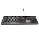 ADESSO INC AKB445UB CyberTouch Desktop Keyboard with Touchpad, Black