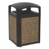 RUBBERMAID COMMERCIAL PROD. 4003 RIV Landmark Series Aggregate Panel, For 35 gal Classic Container, 15.7 x 27.9 x 0.38, Stone, River Rock, 4/Carton