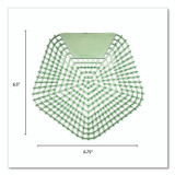 BOARDWALK 1005 Anti-Splash Urinal Screen, Cucumber Twist Scent, Green, 0.11 oz, 10/Box
