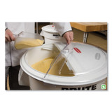 RUBBERMAID COMMERCIAL PROD. FG9G7800WHT ProSave Sliding Lid Conversion Kit for Brute Containers, 23.5" Diameter x 5.25" h, White, Plastic