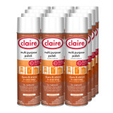 PLZ CORP Claire® 814 Multi Purpose Polish, Citrus Scent, 18 oz Aerosol Spray, 12/Carton