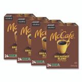 KEURIG DR PEPPER McCafe® 7468CT Breakfast Blend K-Cup, 24/Box, 4 Boxes/Carton