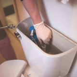 AMMEX CORPORATION GloveWorks® by ILHD44100 Extra Thick Latex Disposable Gloves, Powder-Free, Medium, 6 mil Thick, 9.5" Long, Ivory, 100/Box, 10 Boxes/Carton