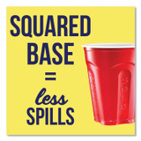 DART SOLO® SQ182020004 Squared Plastic Party Cups, 18 oz, Red, 240/Carton