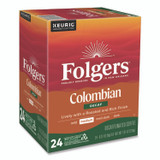 KEURIG DR PEPPER Folgers® 0570CT Colombian Decaf K-Cups, 24/ Box, 4 Boxes/Carton
