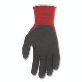 MCR SAFETY N9680M Ninja Flex Latex Coated Palm Gloves, EN388: 3131, 10" Long, Medium, Red/Gray, 12 Pairs