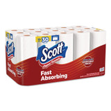 KIMBERLY-CLARK PROFESSIONAL Scott® 56674 Choose-A-Sheet Mega Kitchen Roll Paper Towels, 1-Ply, 7.31 x 11, White, 108 Sheets/Roll, 15 Rolls/Pack, 2 Packs/Carton