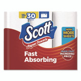 KIMBERLY-CLARK PROFESSIONAL Scott® 56674 Choose-A-Sheet Mega Kitchen Roll Paper Towels, 1-Ply, 7.31 x 11, White, 108 Sheets/Roll, 15 Rolls/Pack, 2 Packs/Carton