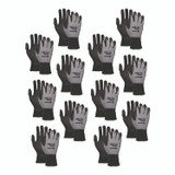MCR SAFETY N96790XL Ninja Nitrile Coating Nylon/Spandex Gloves, X-Large, Black/Gray, 12 Pairs